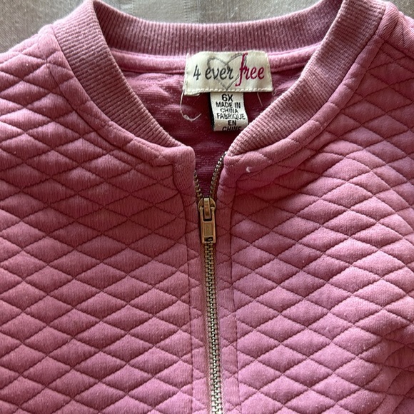 Girls Cropped Zipper Sweater - Picture 2 of 2